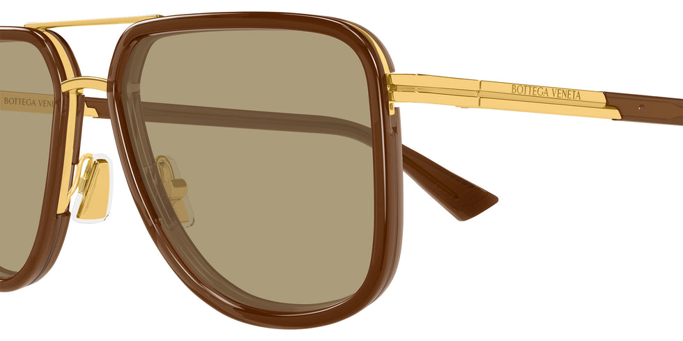Bottega Veneta® BV1463S BV1463S 003 56 Sunglasses - 003-Gold