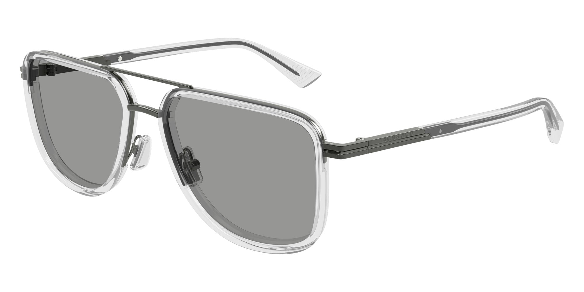 Bottega Veneta® BV1463S BV1463S 004 56 Sunglasses - 004-Gunmetal