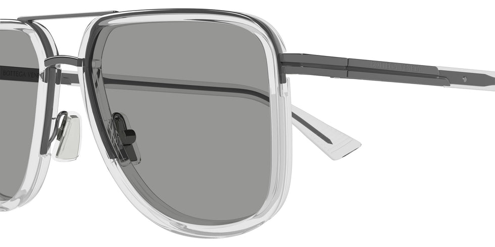 Bottega Veneta® BV1463S BV1463S 004 56 Sunglasses - 004-Gunmetal