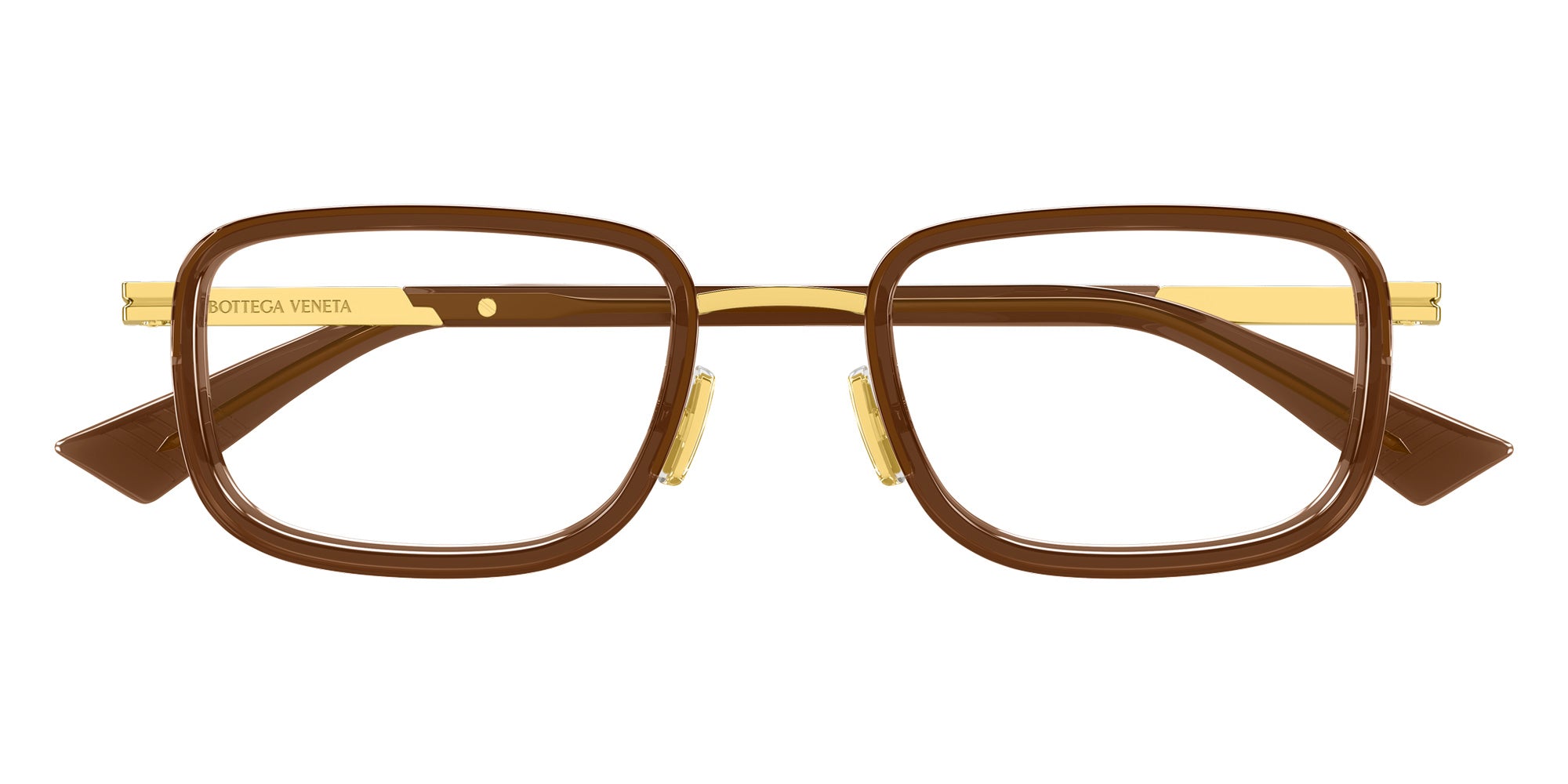 Bottega Veneta® BV1464O BV1464O 007 53 Eyeglasses - 007-Gold