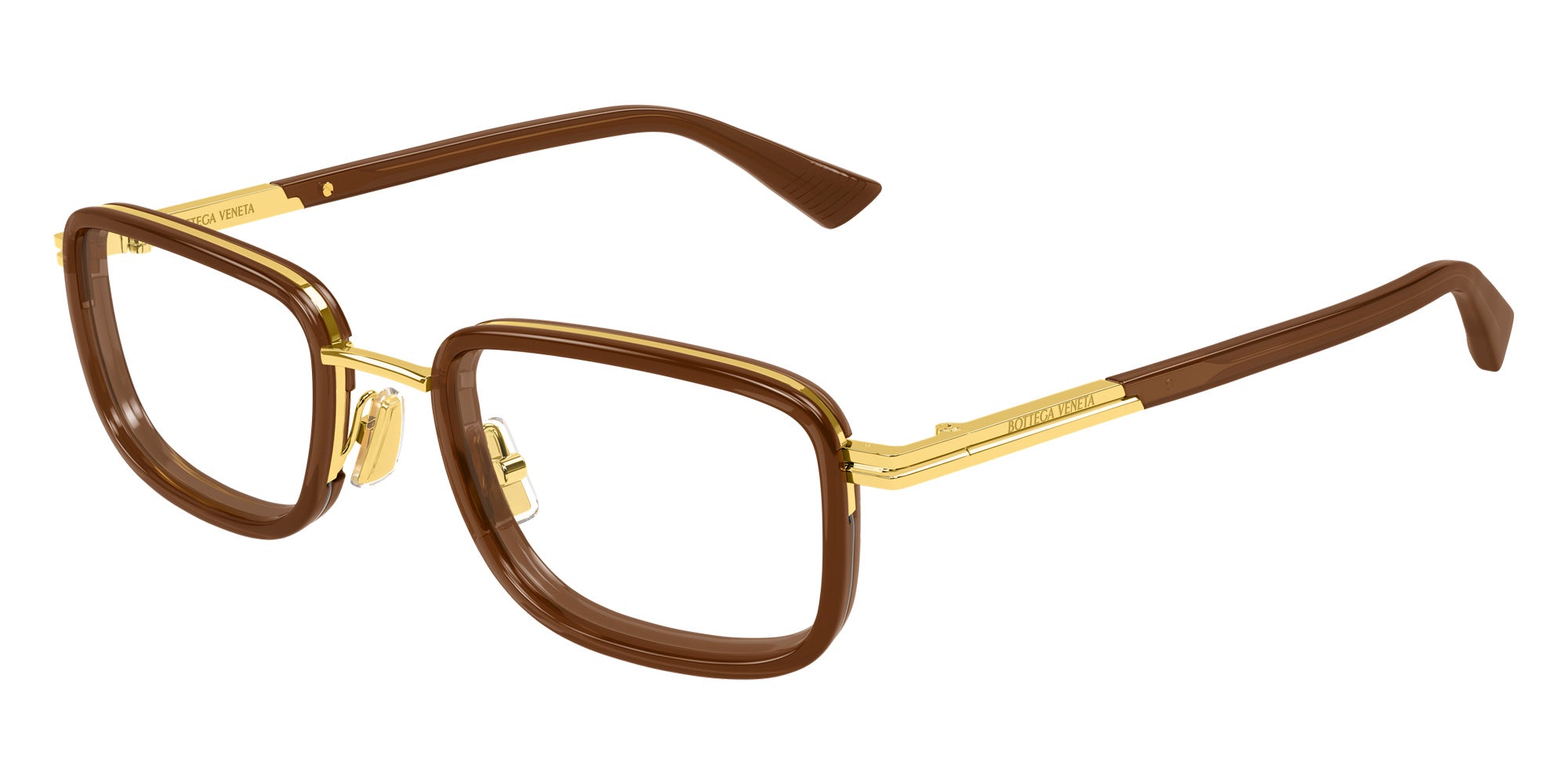 Bottega Veneta® BV1464O BV1464O 007 53 Eyeglasses - 007-Gold