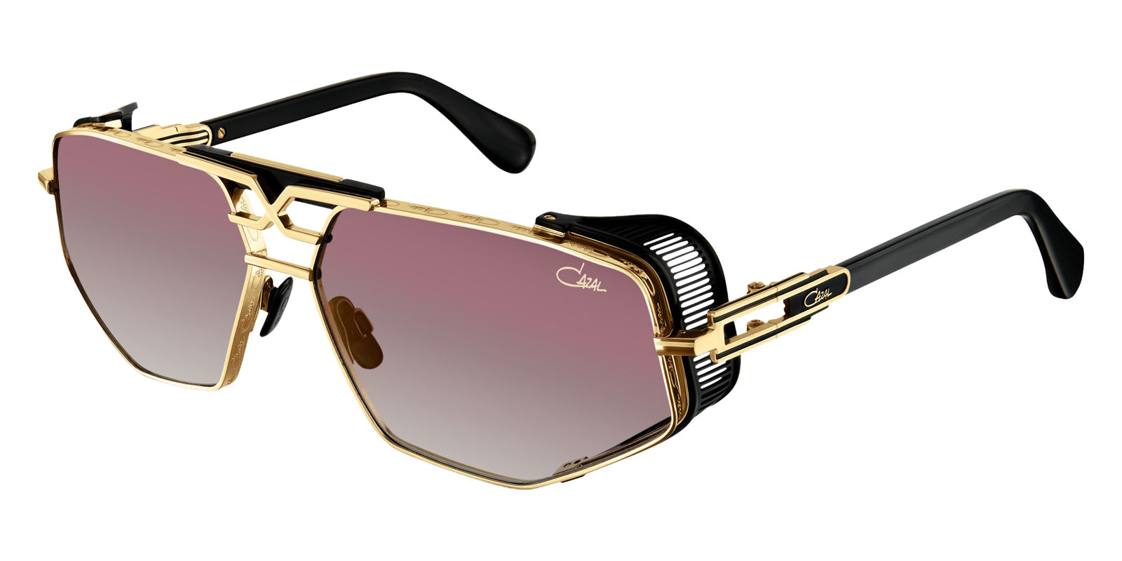 Cazal® 050 Anniversary Edition-Sunglasses Sunglasses - 001 Black-Gold/Grey Gradient/Ar Coated