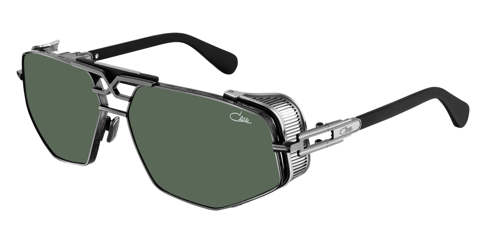 Cazal® 050 Anniversary Edition-Sunglasses Sunglasses - 002 Gunmetal-Black/Green Anti-Reflection Coated