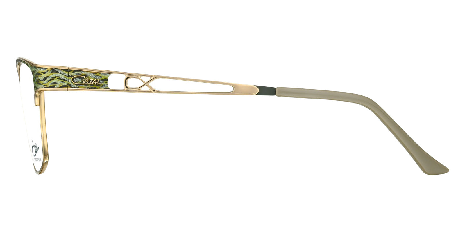 Cazal® 1294-Eyeglasses Eyeglasses - 002 Khaki-Gold