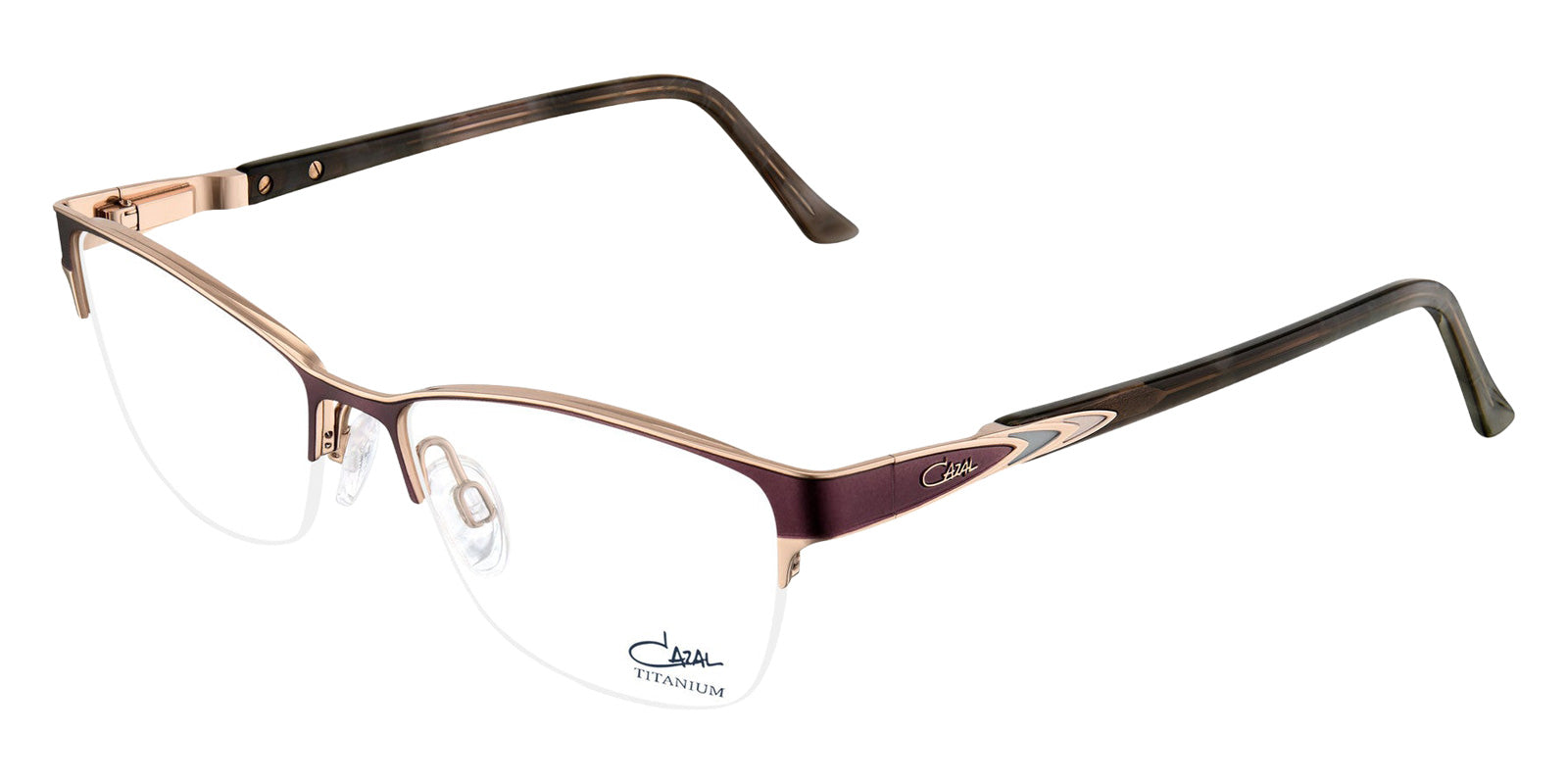 Cazal® 1295-Eyeglasses Eyeglasses - 002 Aubergine-Rosegold