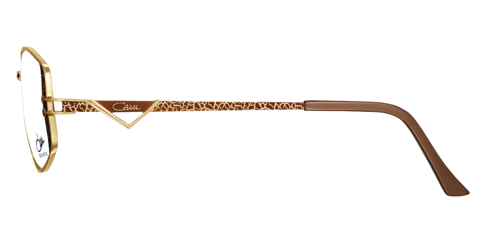 Cazal® 1296-Eyeglasses Eyeglasses - 002 Brown-Gold