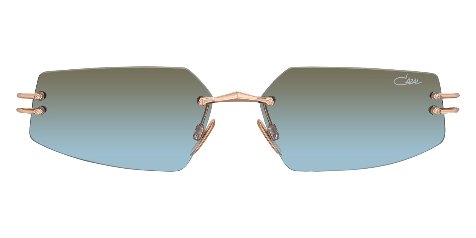 Cazal® 5017/3 Sunglasses - 002 Rosegold/Green Gradient/Ar Coated