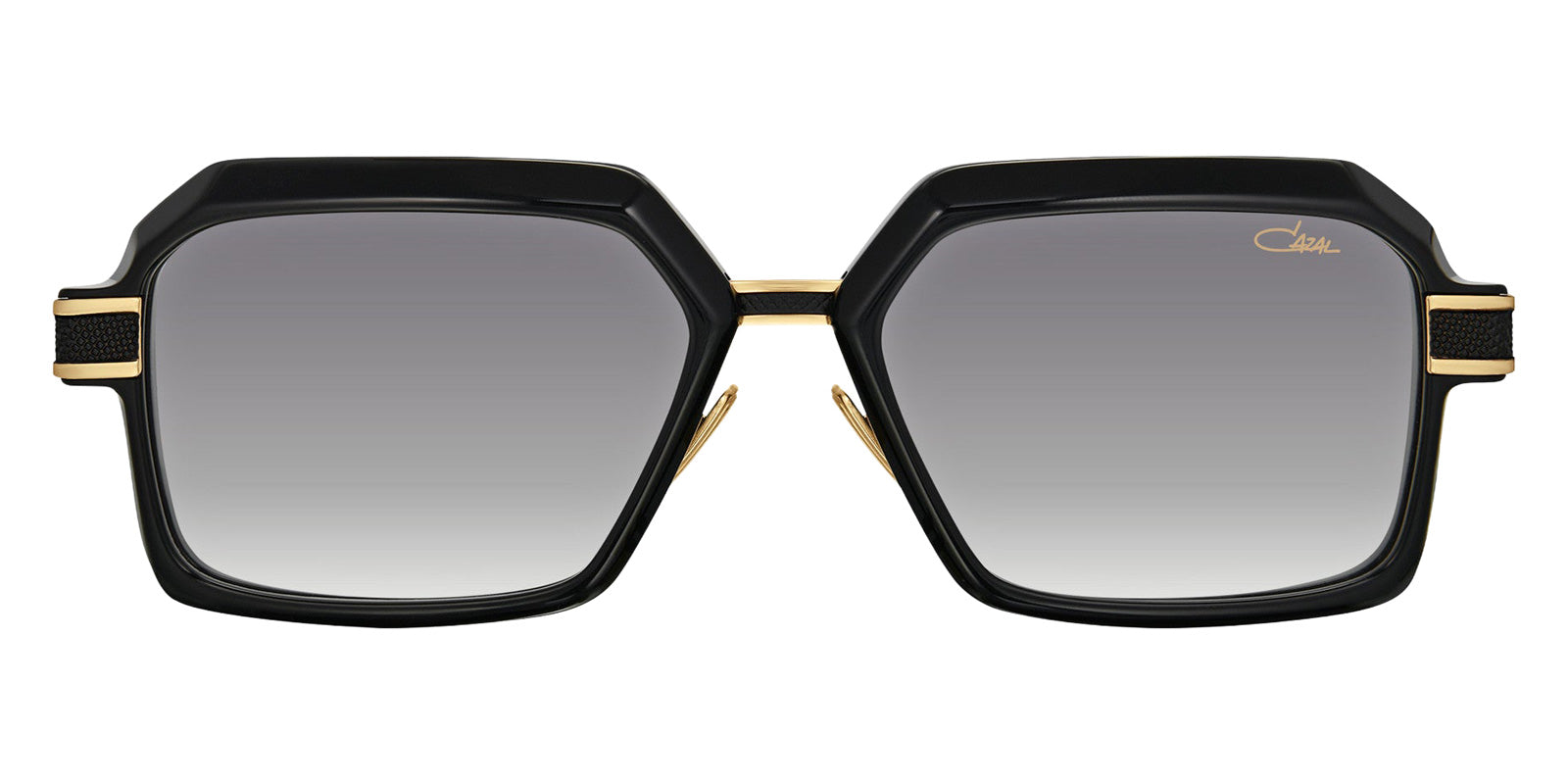 Cazal® 6040/3 Sunglasses - 001 Black-Gold/Grey Gradient/Ar Coated