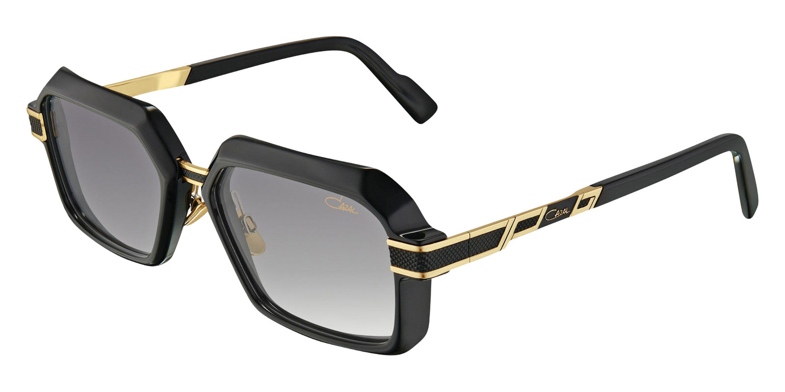 Cazal® 6040/3-Sunglasses Sunglasses - 001 Black-Gold/Grey Gradient/Ar Coated