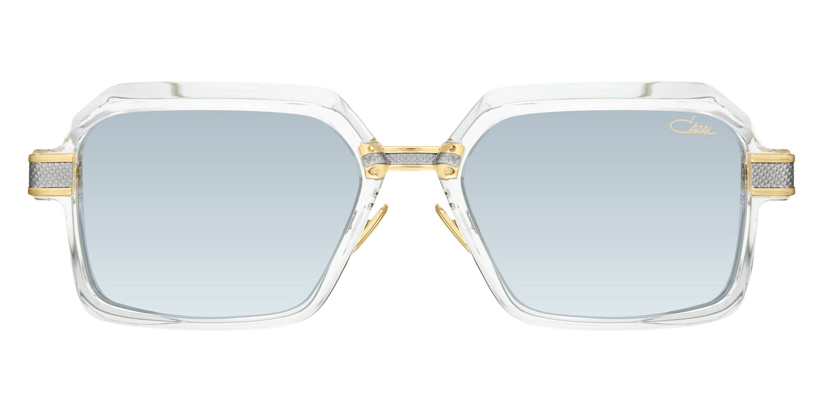 Cazal® 6040/3 Sunglasses - 002 Crystal-Bicolour/Blue Anti-Reflection Coated