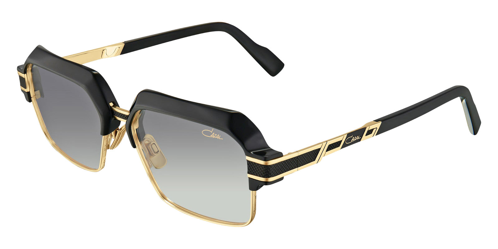 Cazal® 6041/3-Sunglasses Sunglasses - 001 Black-Gold/Grey Gradient/Ar Coated