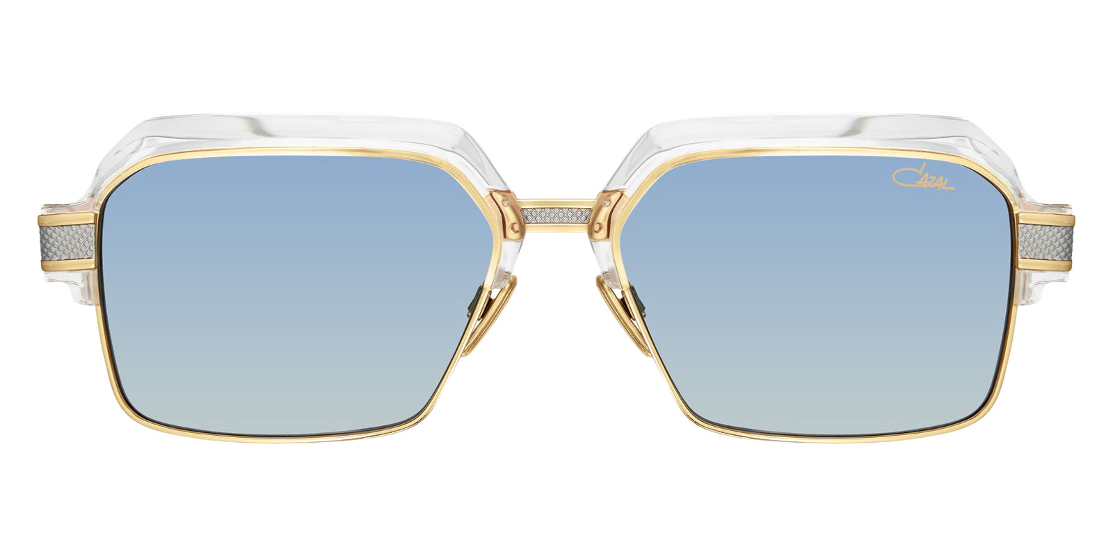 Cazal® 6041/3 Sunglasses - 002 Crystal-Bicolour/Blue Gradient/Ar Coated