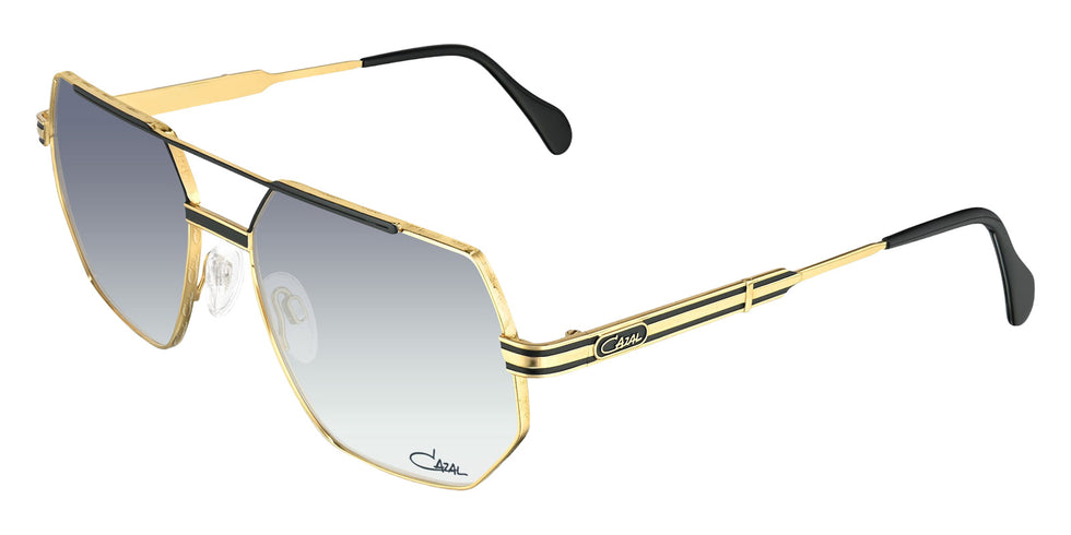 Cazal® 7113/3-Sunglasses Sunglasses - 001 Black-Gold/Grey Gradient/Ar Coated