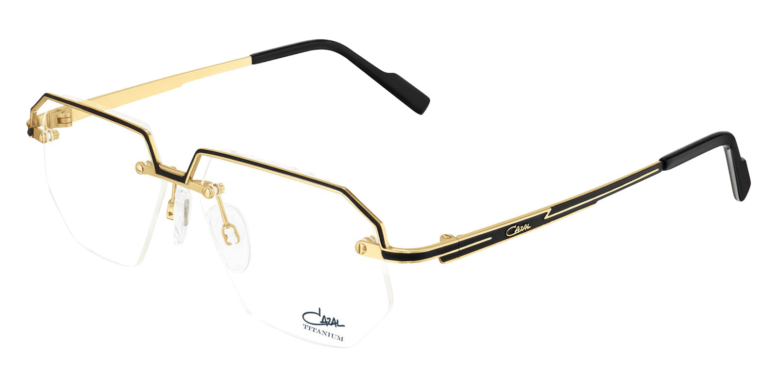 Cazal® 7117 CAZ 7117 001 black-gold 54 Eyeglasses - 001 black-gold