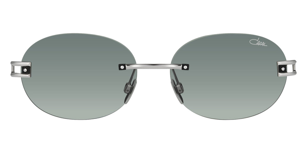 Cazal® 7118/3 Sunglasses - 002 Black-Silver Mat/Green Gradient/Ar Coated