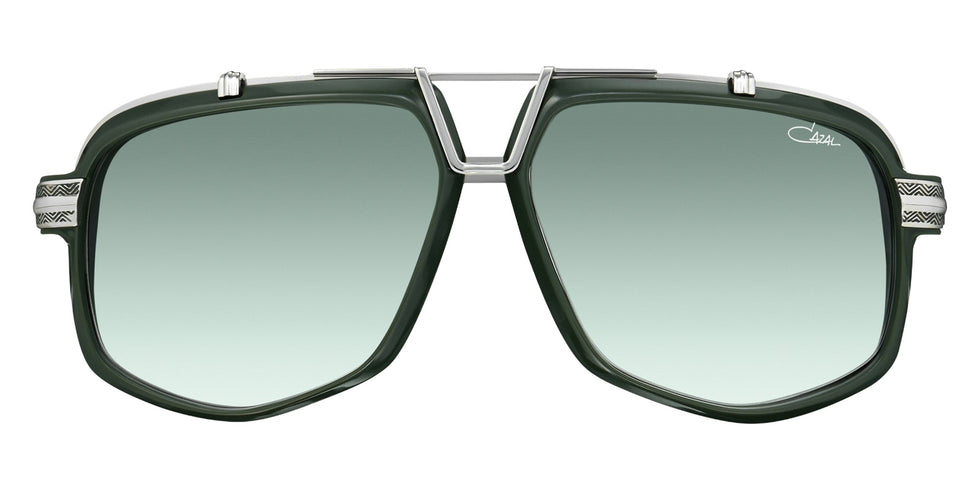 Cazal® 8049 Sunglasses - 003 Khaki-Silver/Green Gradient/Ar Coated