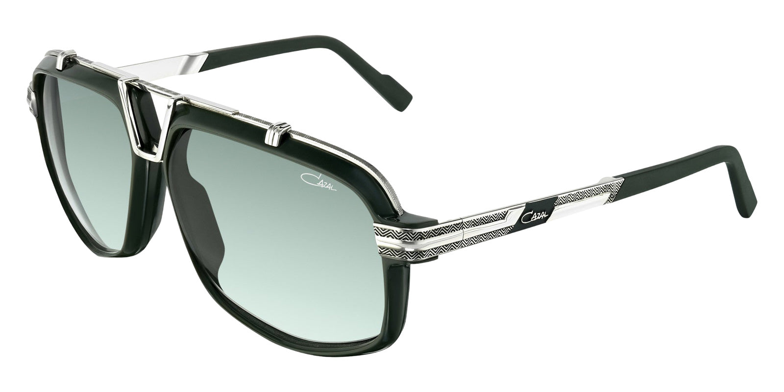 Cazal® 8049-Sunglasses Sunglasses - 003 Khaki-Silver/Green Gradient/Ar Coated