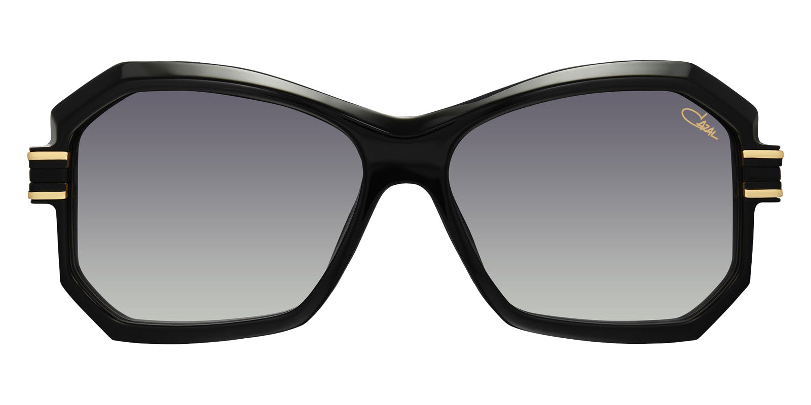 Cazal® 8521 Sunglasses - 001 Black-Gold/Grey Gradient/Ar Coated