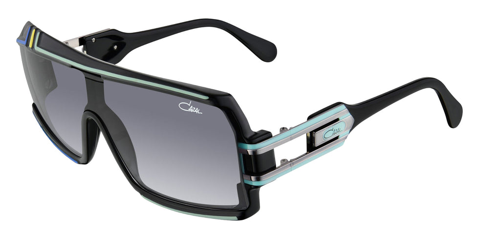 Cazal® 858-Sunglasses Sunglasses - 001 Black-Gunmetal/Grey Gradient/Ar Coated