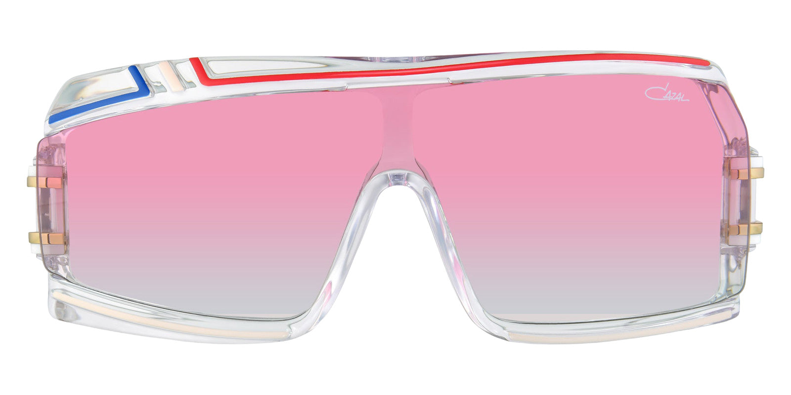 Cazal® 858 Sunglasses - 252 Crystal-Gold/Bordeaux Gradient/Ar Coated