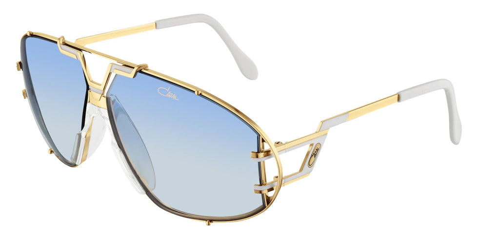Cazal® 907-Sunglasses Sunglasses - 332 Gold-Milky White/Blue Gradient/Ar Coated