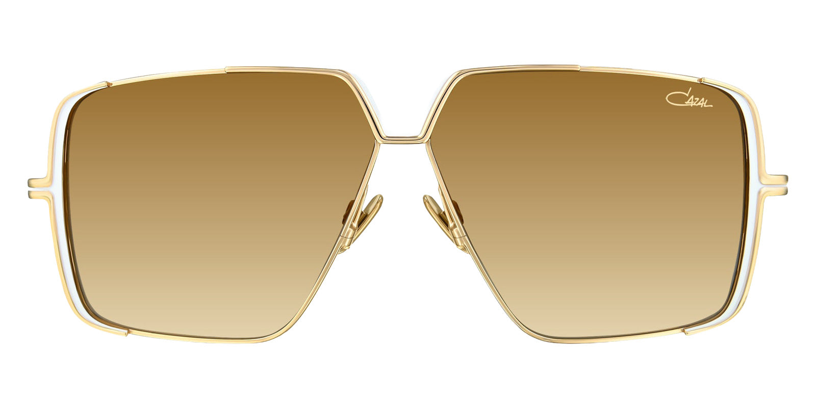 Cazal® 9508 Sunglasses - 003 Milky White-Gold/Brown Gradient/Ar Coated