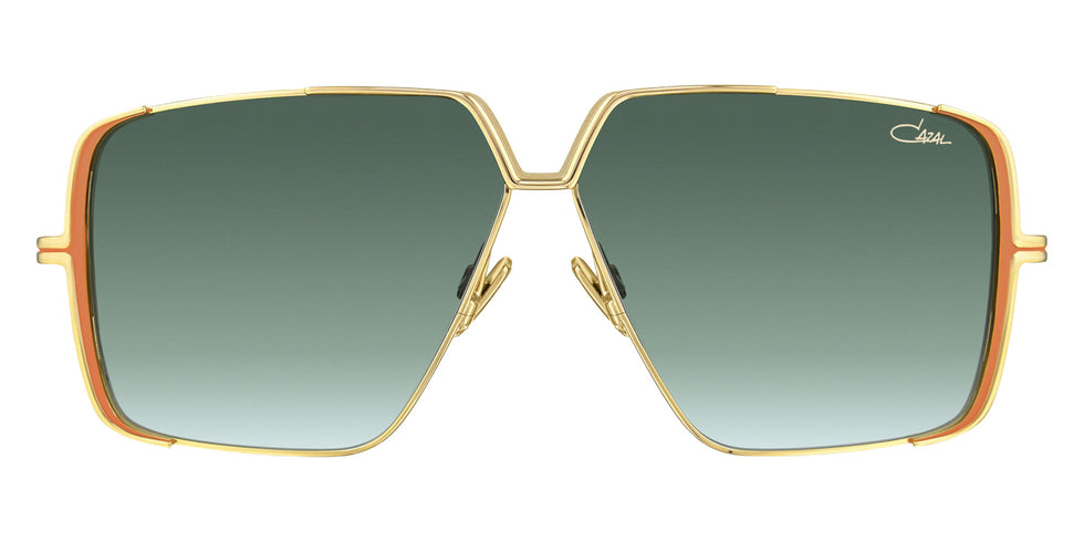 Cazal® 9508 Sunglasses - 004 Orange-Gold/Green Gradient/Ar Coated