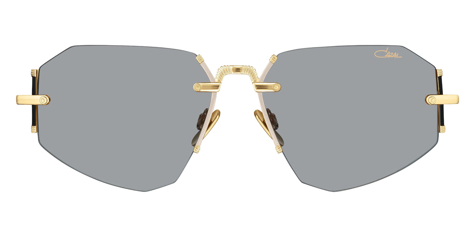Cazal® 9509 Sunglasses - 001 Black-Gold/Grey Gradient/Ar Coated