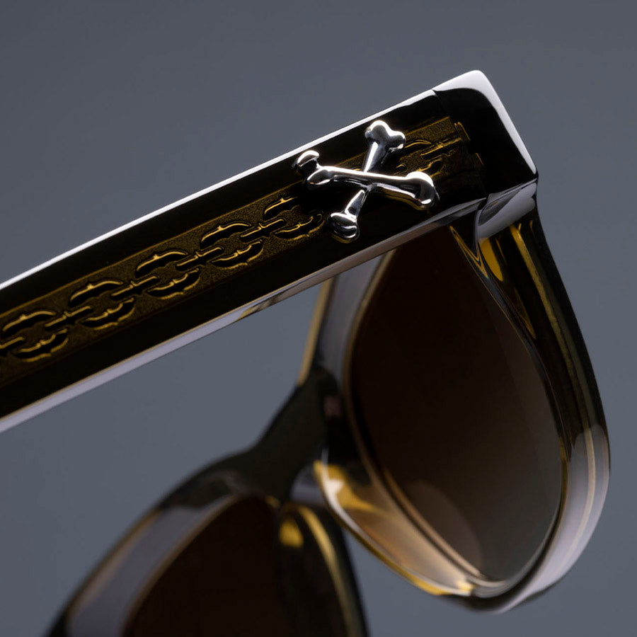 Cutler and Gross® The Great Frog Crossbones CG TGF Crossbones SUN Olive 53 - Olive