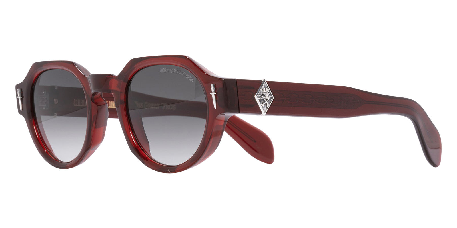 Cutler and Gross® The Great Frog Lucky Diamond I CG TGF Lucky Diamond I SUN Red 48 - Red