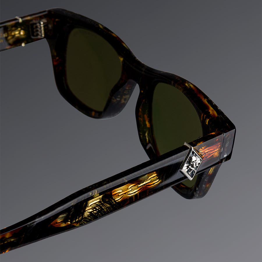 Cutler and Gross® The Great Frog Phantom CG TGF Phantom SUN Brush Stroke Havana 48 - Brush Stroke Havana