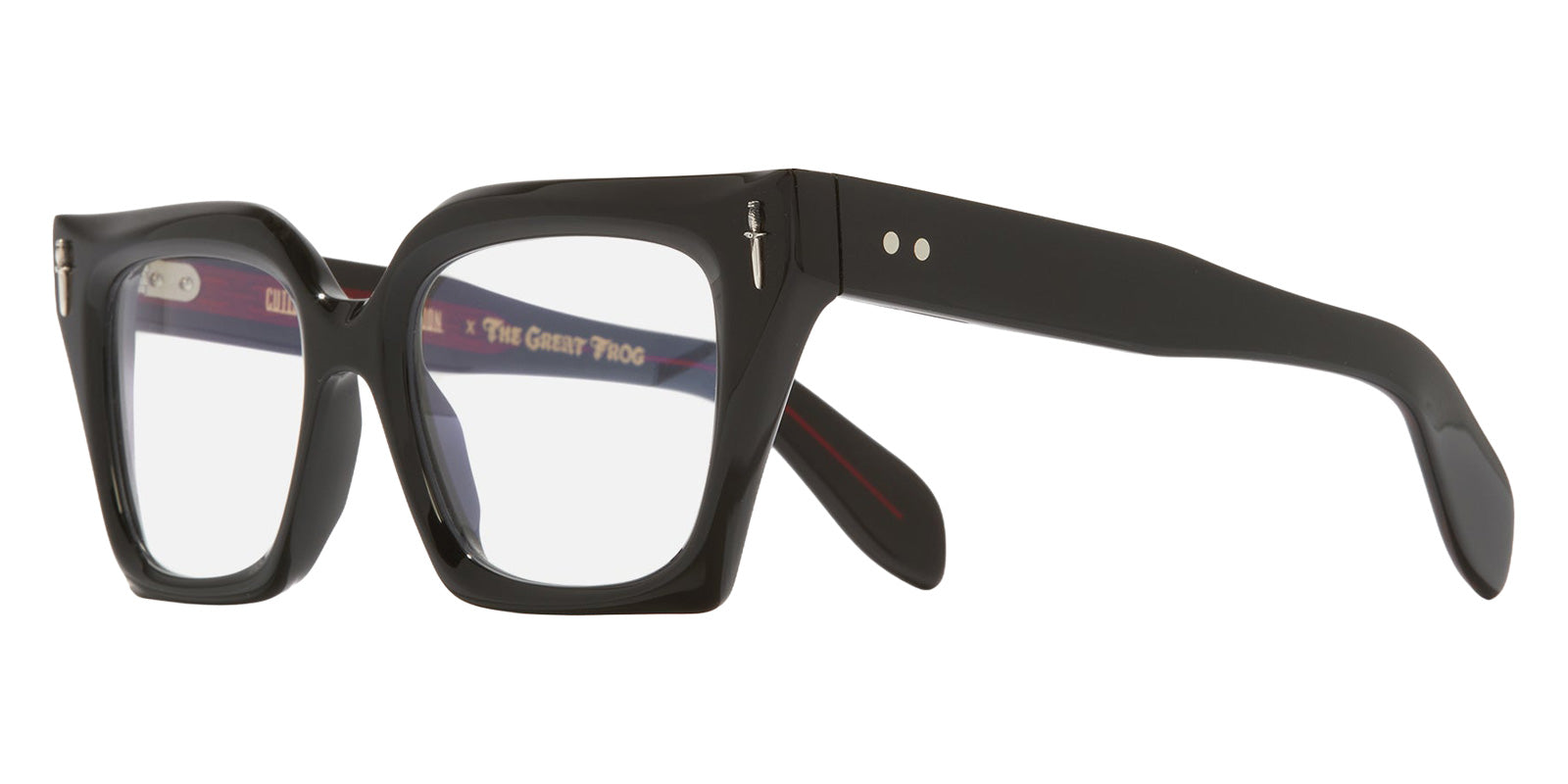 Cutler and Gross® The Great Frog Prometheus CG TGF Prometheus OP Black on Red 53 - Black on Red