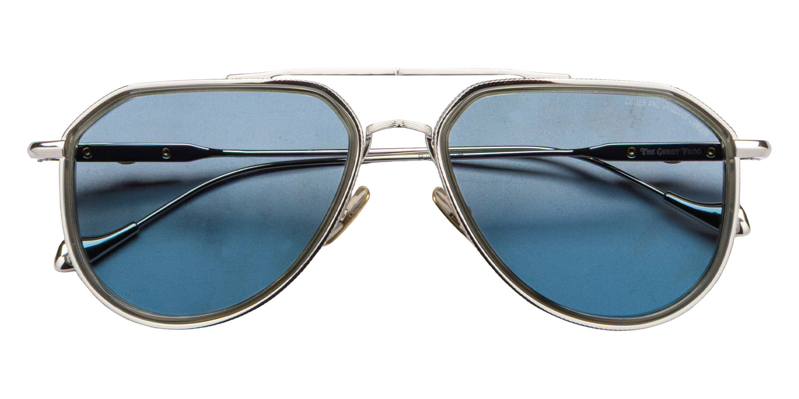 Cutler and Gross® The Great Frog Triumph CG TGF Triumph SUN Silver/Olive 57 - Silver/Olive