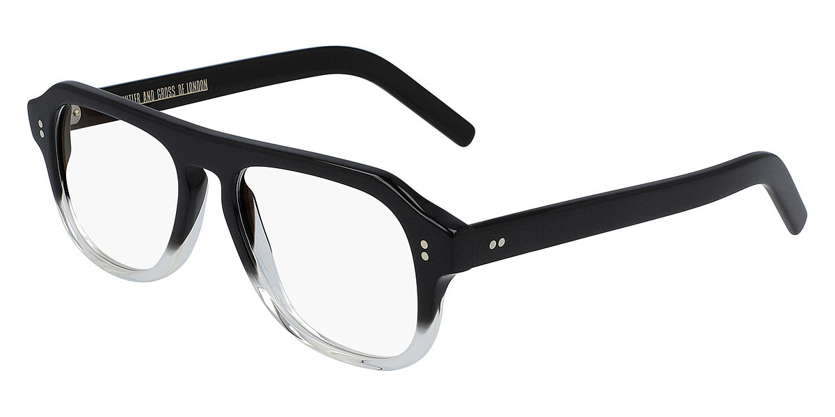 Cutler and Gross® CG0822V2 CG0822V2 BLACK CLEAR 53 - Black/Clear Eyeglasses
