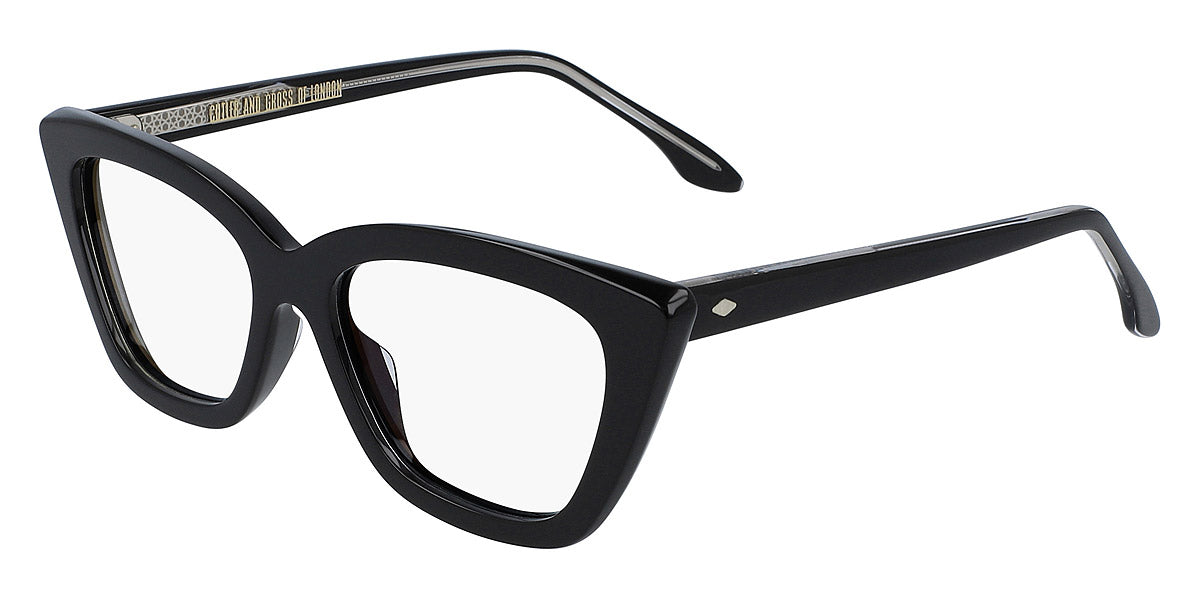 Cutler and Gross® CG1241 CG OP 1241 BLACK 52 - Black Eyeglasses