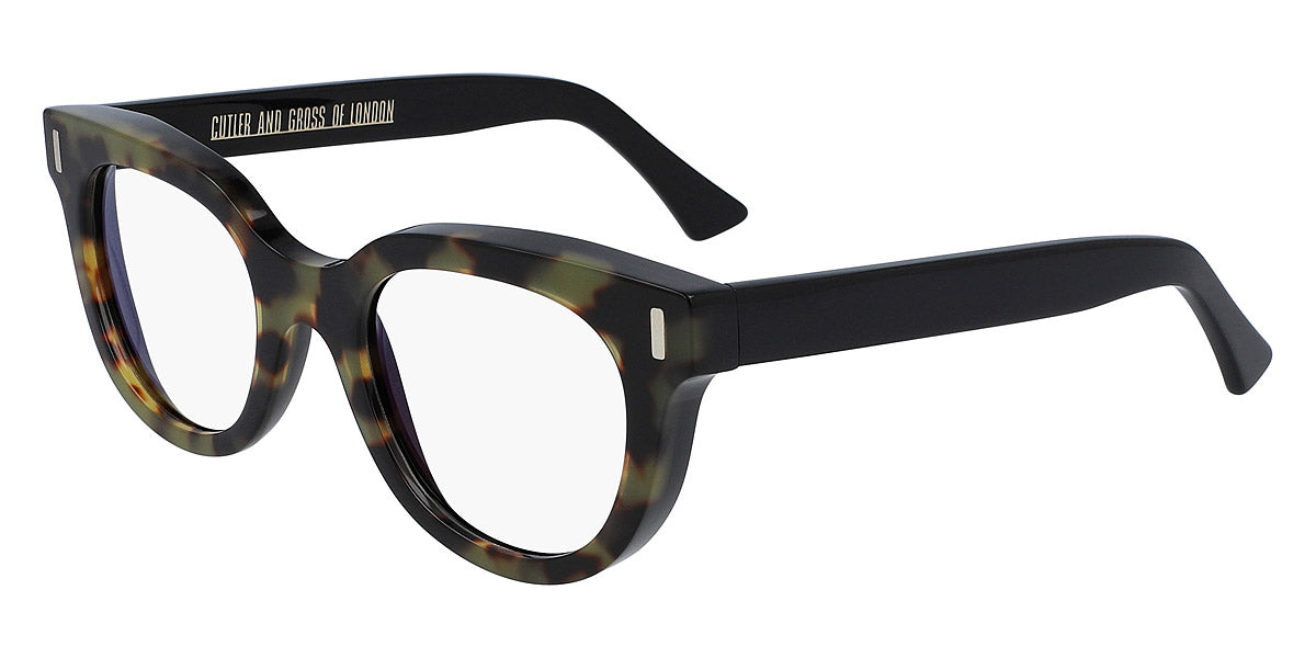 Cutler and Gross® CG1304 CG1304 BLACK YELLOW 50 - Black/Yellow Eyeglasses