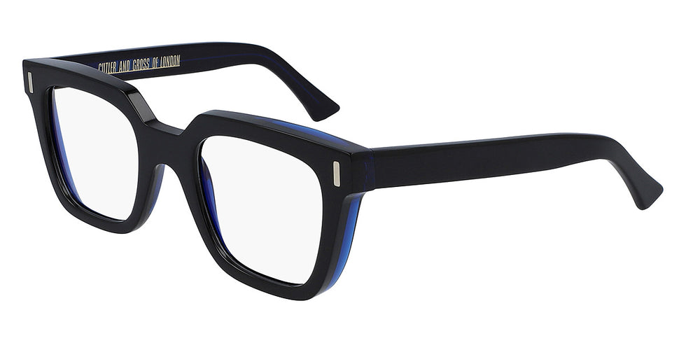 Cutler and Gross® CG1305 CG1305 BLACK BLUE 51 - Black/Blue Eyeglasses