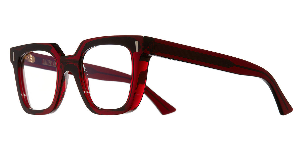 Cutler and Gross® CG1305 CG1305 BURGUNDY 51 - Burgundy Eyeglasses