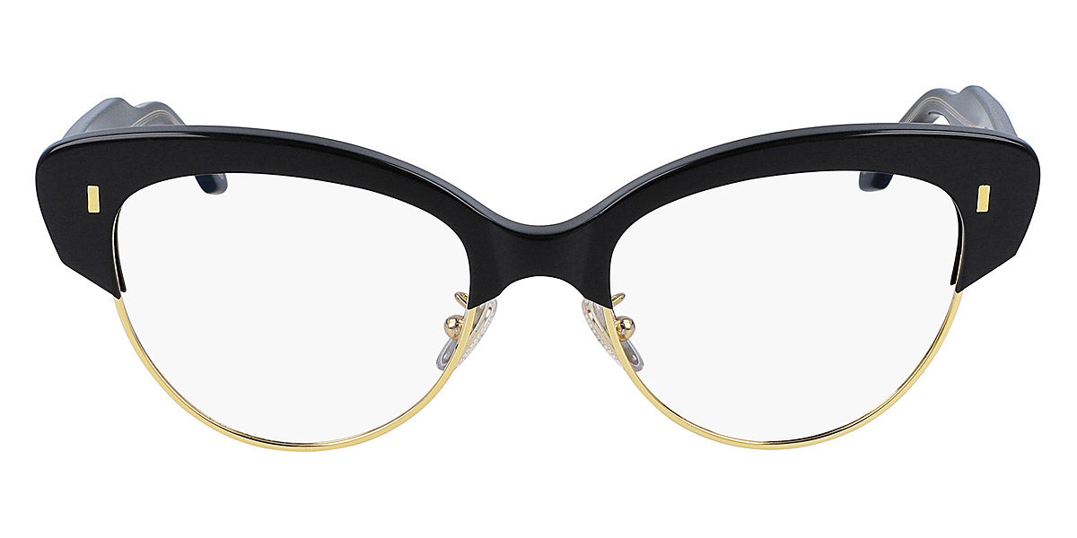 Cutler and Gross® 1351 CG OP 1351 BLACK ON CRYSTAL 55 - Black on Crystal Eyeglasses
