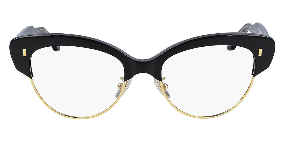 Cutler and Gross® 1351 CG OP 1351 BLACK ON CRYSTAL 55 - Black on Crystal Eyeglasses