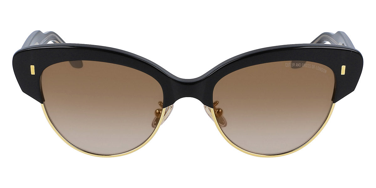 Cutler and Gross® CG1351S CG1351S BLACK ON CRYSTAL 55 - Black On Crystal Sunglasses