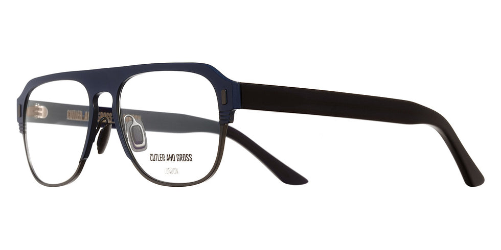 Cutler and Gross® CGOP136555 CGOP136555 BLU GUNMETAL 55 - Blu/Gunmetal Eyeglasses