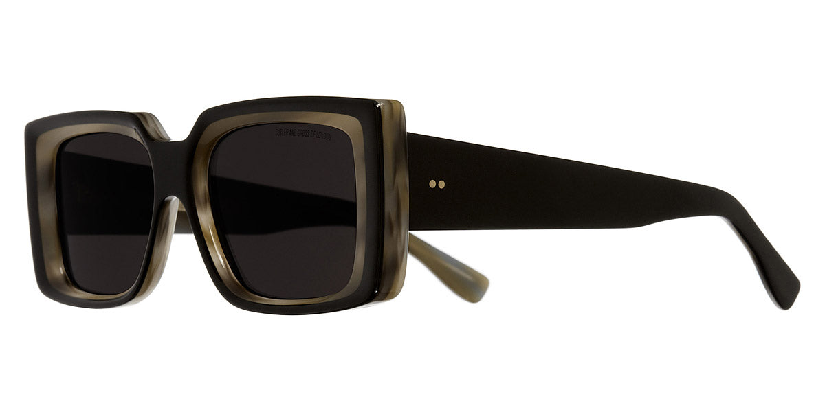 Cutler and Gross® CGSN136954 CGSN136954 BLACK ON HORN 54 - Black On Horn Sunglasses