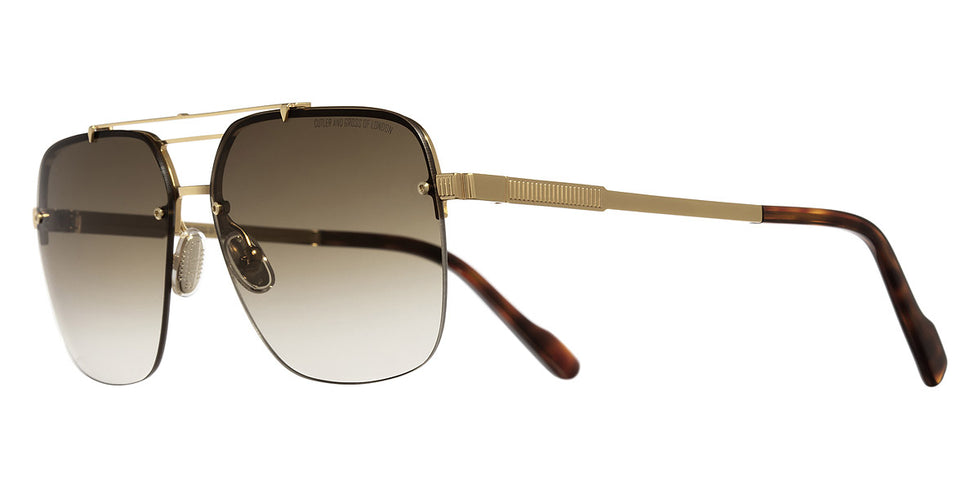 Cutler and Gross® CGSN137360 CGSN137360 GOLD 60 - Gold Sunglasses