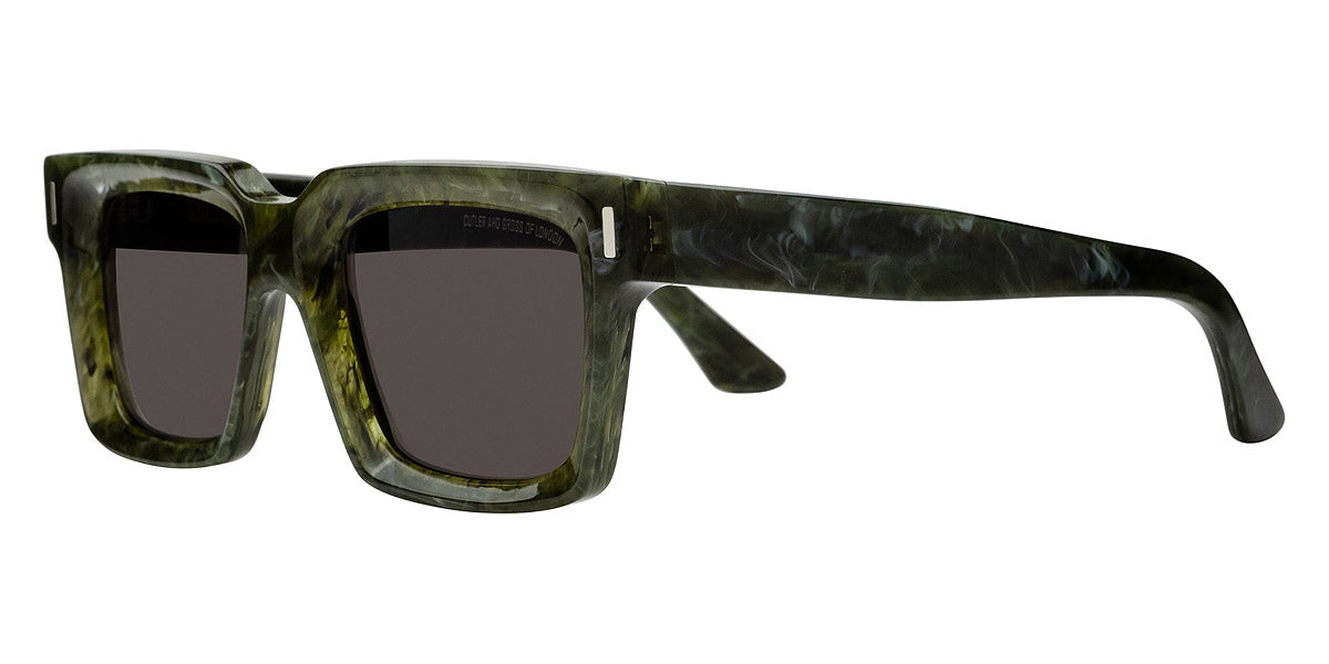 Cutler and Gross® CGSN138652 CGSN138652 EMERALD MARBLE 52 - Emerald Marble Sunglasses