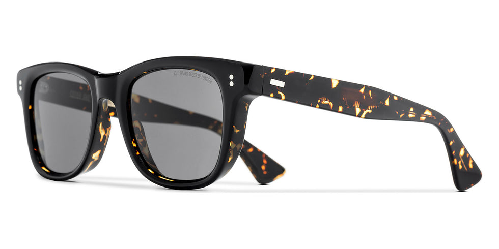 Cutler and Gross® CGSN910153 CGSN910153 BLACK ON HAVANA 53 - Black On Havana Sunglasses