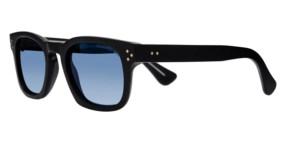 Cutler and Gross® CGSN976853 CGSN976853 BLACK BLUE 53 - Black/Blue Sunglasses