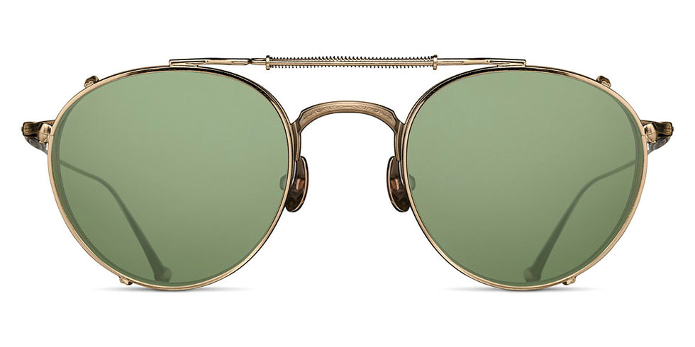 Matsuda® CL3085 CLIP MTD CL3085 CLIP Brushed Gold/Sage Green 48 - Brushed Gold / Sage Green Sunglasses