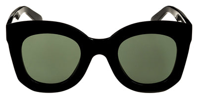 Celine® CL4005FN CLN CL4005FN 01N 49 - Shiny Black / Green Sunglasses