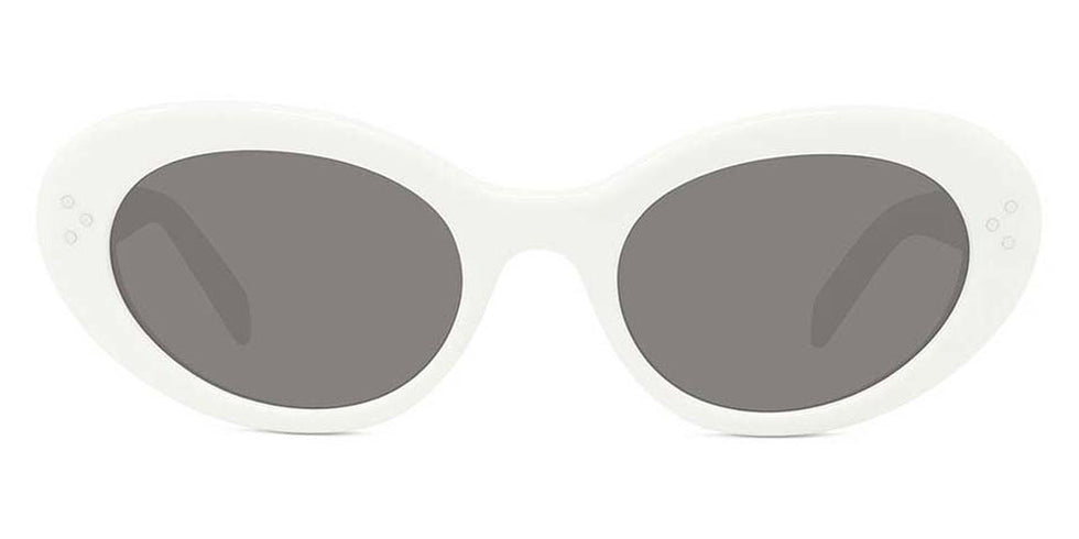 Celine® CL40193I CLN CL40193I 25A 53 - 25A Shiny Ivory / Smoke Sunglasses